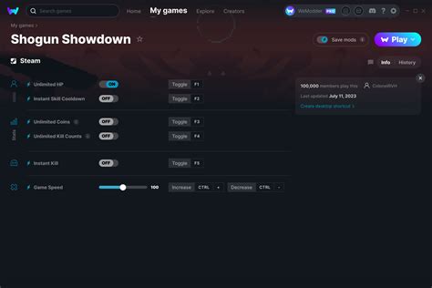 Shogun Showdown Cheats and Trainer for Steam.